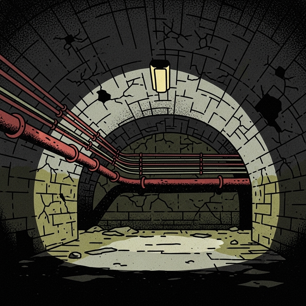 oude verlaten bunkers zonder plaats